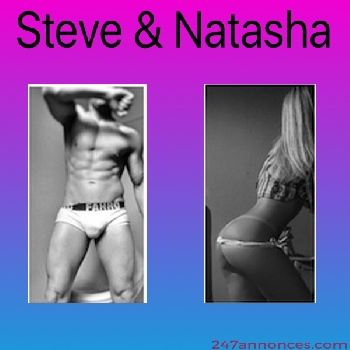 escort-Steve et Natasha Beau Couple pour Homme bisexuel seul Recevons Paris 5Ã¨me 06 43 09 89 48